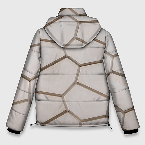 Мужская зимняя куртка Ячейки / 3D-Красный – фото 2