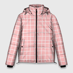 Куртка зимняя мужская Клетка волнистая, цвет: 3D-черный