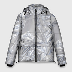 Куртка зимняя мужская Голографичная фольга, цвет: 3D-черный