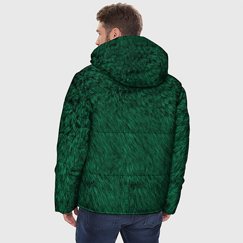 Мужская зимняя куртка Изумрудный мех / 3D-Черный – фото 4
