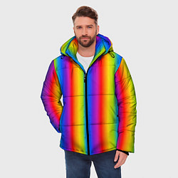 Куртка зимняя мужская Color gradient, цвет: 3D-черный — фото 2