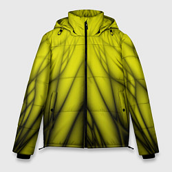 Куртка зимняя мужская Абстракция 535, цвет: 3D-черный