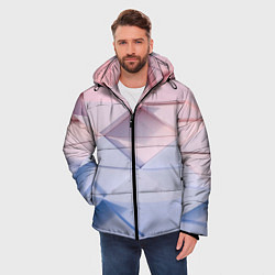 Куртка зимняя мужская Треугольники для тебя, цвет: 3D-черный — фото 2