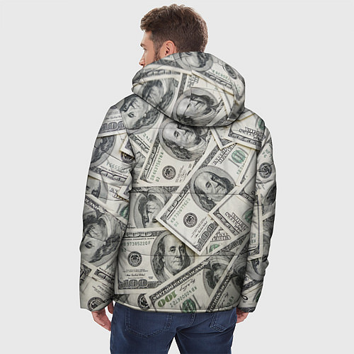 Мужская зимняя куртка Dollars money / 3D-Черный – фото 4