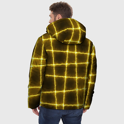 Мужская зимняя куртка Неоновый барьер / 3D-Черный – фото 4