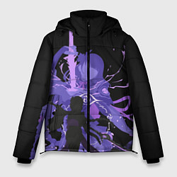 Куртка зимняя мужская Genshin Impact Raiden, цвет: 3D-светло-серый