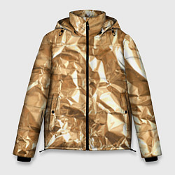 Куртка зимняя мужская Мятая Фольга, цвет: 3D-черный