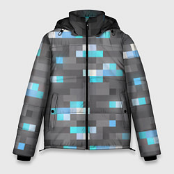 Куртка зимняя мужская АЛМАЗНАЯ РУДА DIAMOND ORE MINCRAFT, цвет: 3D-черный