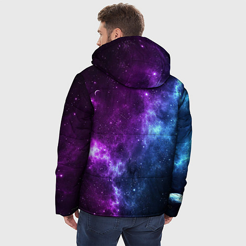 Мужская зимняя куртка NEON GALAXY НЕОНОВЫЙ КОСМОС / 3D-Черный – фото 4