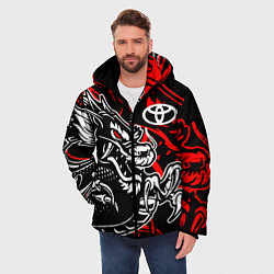 Куртка зимняя мужская TOYOTA DRAGON ТОЙОТА ДРАКОН, цвет: 3D-красный — фото 2