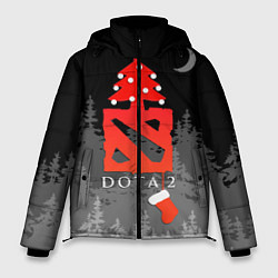 Куртка зимняя мужская Dota 2- С Новым годом!, цвет: 3D-черный