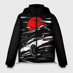 Куртка зимняя мужская Toyota Supra: Red Moon, цвет: 3D-светло-серый