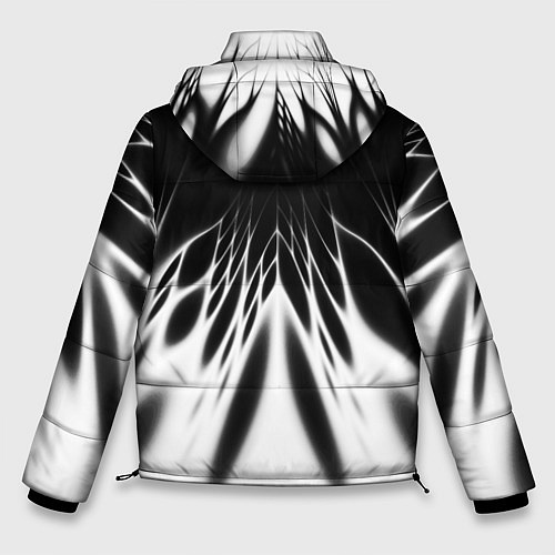 Мужская зимняя куртка Белый и черный - коллекция Лучи - Хуф и Ся / 3D-Светло-серый – фото 2