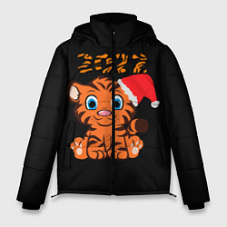 Куртка зимняя мужская Маленький тигр 2022, цвет: 3D-красный