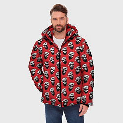 Куртка зимняя мужская Hipster Santa, цвет: 3D-черный — фото 2