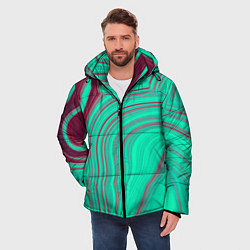 Куртка зимняя мужская Зеленый прилив, цвет: 3D-черный — фото 2