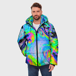 Куртка зимняя мужская ААА яркий узор, цвет: 3D-светло-серый — фото 2