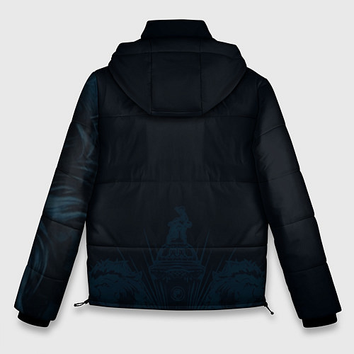 Мужская зимняя куртка Zenit lion dark theme / 3D-Светло-серый – фото 2