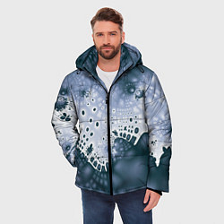 Куртка зимняя мужская Коллекция Journey Синий 592-1, цвет: 3D-светло-серый — фото 2