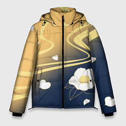 Куртка зимняя мужская КОСТЮМ АЯКИ КАМИСАТО, цвет: 3D-светло-серый