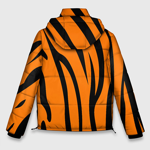 Мужская зимняя куртка Текстура тиграtiger / 3D-Красный – фото 2