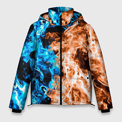 Куртка зимняя мужская Огненное пламя, цвет: 3D-красный