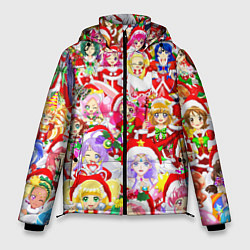 Куртка зимняя мужская Все аниме персонажи Новый год, цвет: 3D-красный