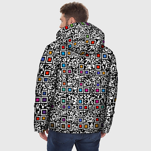 Мужская зимняя куртка Не нормативная лексика / 3D-Черный – фото 4