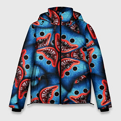 Куртка зимняя мужская ЛИЦО ХАГИ ВАГИ, POPPY PLAYTIME, цвет: 3D-светло-серый