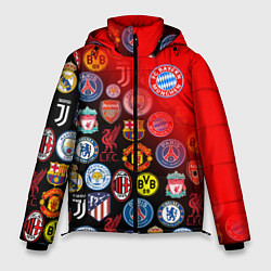 Куртка зимняя мужская BAYERN MUNCHEN BEST FC SPORT, цвет: 3D-светло-серый