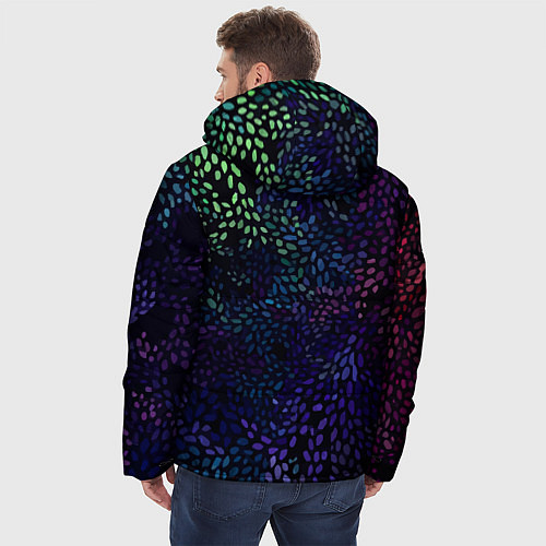 Мужская зимняя куртка Из красок бардак / 3D-Черный – фото 4