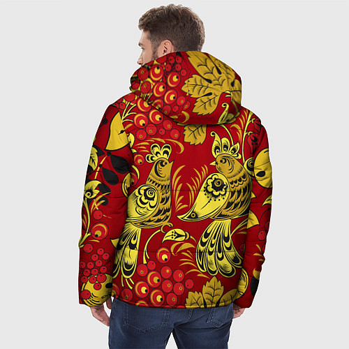 Мужская зимняя куртка Хохлома / 3D-Черный – фото 4