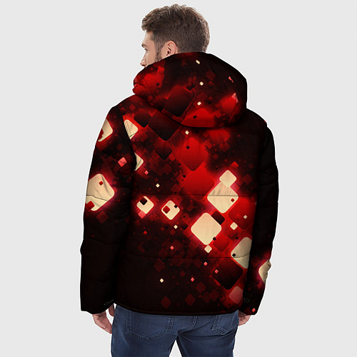 Мужская зимняя куртка Рубиновый поток / 3D-Черный – фото 4