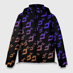 Куртка зимняя мужская JOJOS BIZARRE ADVENTURE PATTERN, цвет: 3D-черный