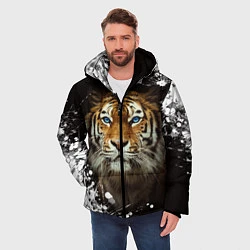 Куртка зимняя мужская Год тигра2022, цвет: 3D-светло-серый — фото 2