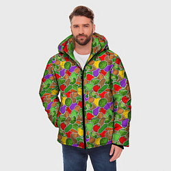 Куртка зимняя мужская Овощи ЗОЖ, цвет: 3D-черный — фото 2
