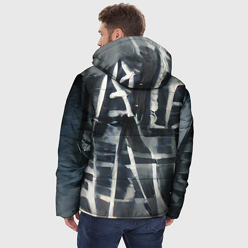 Мужская зимняя куртка Эхо имени / 3D-Черный – фото 4