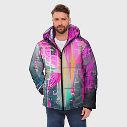 Куртка зимняя мужская Кибер романтика, цвет: 3D-светло-серый — фото 2
