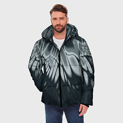 Куртка зимняя мужская Серый - коллекция Лучи - Хуф и Ся, цвет: 3D-черный — фото 2