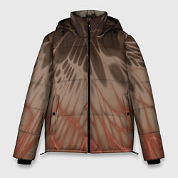 Куртка зимняя мужская Коллекция Rays Лучи Коричневый Абстракция 662-27-w, цвет: 3D-черный