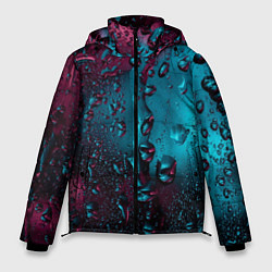 Куртка зимняя мужская Ностальгия фиолетового дождя, цвет: 3D-черный