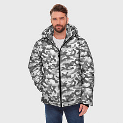 Куртка зимняя мужская Серый Городской Камуфляж, цвет: 3D-черный — фото 2