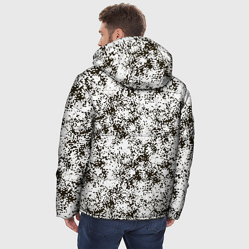 Мужская зимняя куртка Зимний Камуфляж цифра / 3D-Светло-серый – фото 4