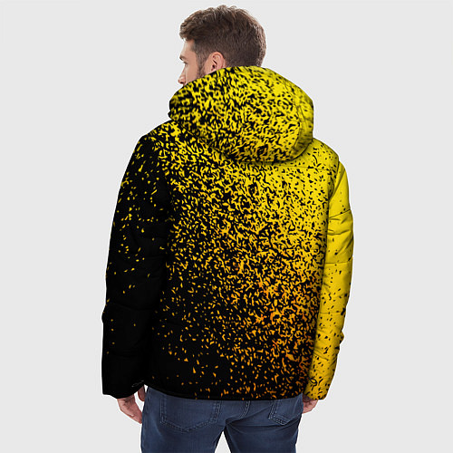 Мужская зимняя куртка PUBG - ПАБГ ОСКОЛКИ / 3D-Черный – фото 4