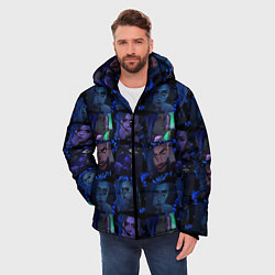 Куртка зимняя мужская LEAGUE Of LEGENDS - JINX, цвет: 3D-черный — фото 2