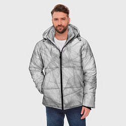Куртка зимняя мужская Коллекция Get inspired! Абстракция fl-44, цвет: 3D-светло-серый — фото 2