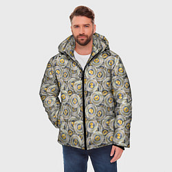Куртка зимняя мужская Разная Криптовалюта, цвет: 3D-светло-серый — фото 2