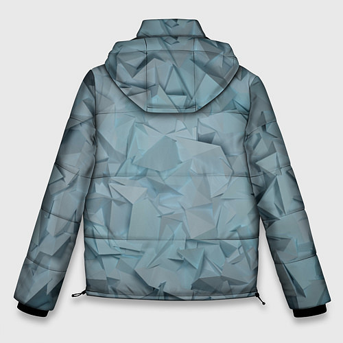Мужская зимняя куртка ЛеДяная Геометрия / 3D-Красный – фото 2