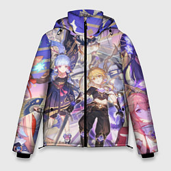 Куртка зимняя мужская Genshin Impact - Арка Инадзумы, цвет: 3D-черный