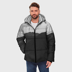 Куртка зимняя мужская ТЕМНЫЕ ГОРЫ, цвет: 3D-светло-серый — фото 2
